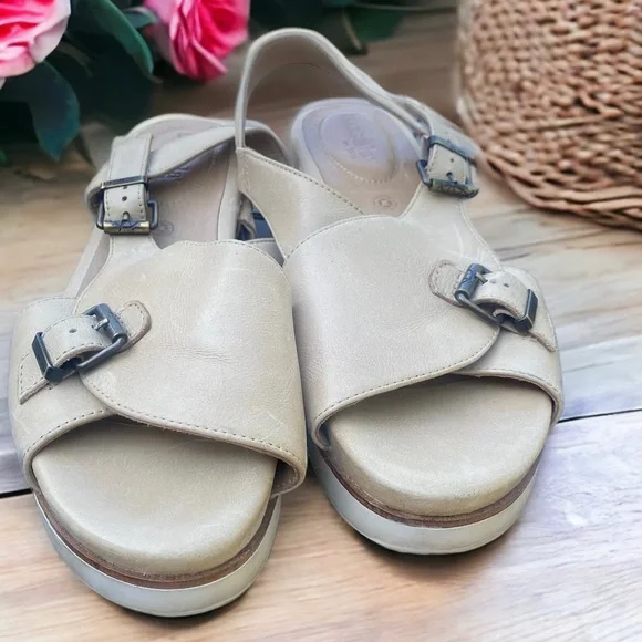 BUSSOLA Real Leather open toe sandals - Picture 8 of 11